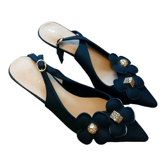 FVF.MIM & SVS Shoes - Women's FVF.MIM & SVS Black Bow Heels Size 8